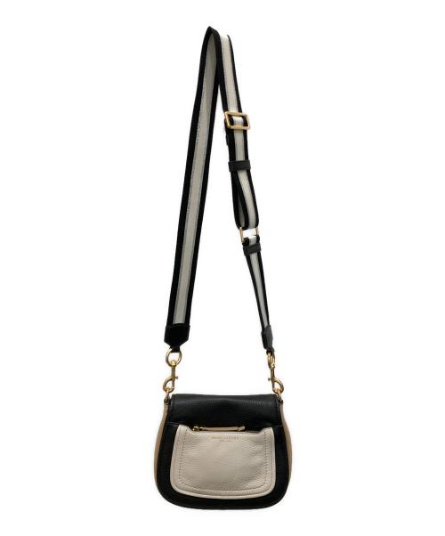 MARC JACOBS（マークジェイコブス）MARC JACOBS (マークジェイコブズ) フラップショルダーバッグ ホワイト×ブラックの古着・服飾アイテム