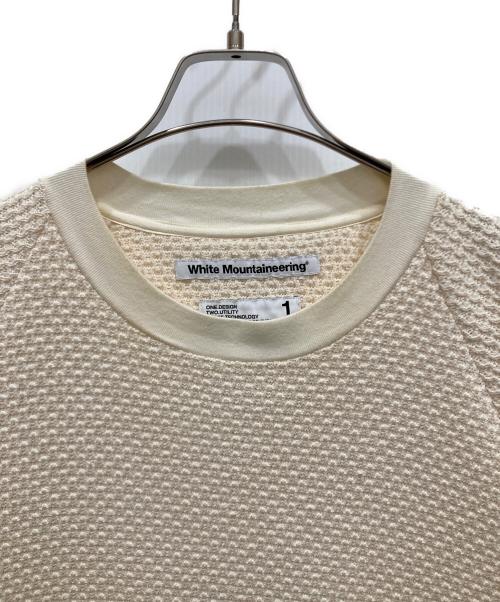 WHITE MOUNTAINEERING（ホワイトマウンテ二アニング）WHITE MOUNTAINEERING (ホワイトマウンテ二アニング) OVER SIZED RAGLAN SLEEVE PULLOVER アイボリー サイズ:SIZE 1の古着・服飾アイテム