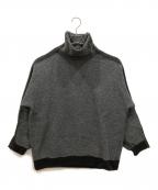 WHITE MOUNTAINEERINGホワイトマウンテ二アニング）の古着「CONTRASTED HIGH NECK PULLOVER」｜グレー×グレー