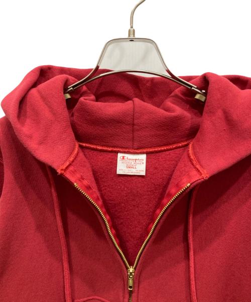 Champion REVERSE WEAVE（チャンピオン リバース ウィーブ）Champion REVERSE WEAVE (チャンピオン リバース ウィーブ) ZIP HOODED SWEAT SHIRT レッド サイズ:SIZE Sの古着・服飾アイテム