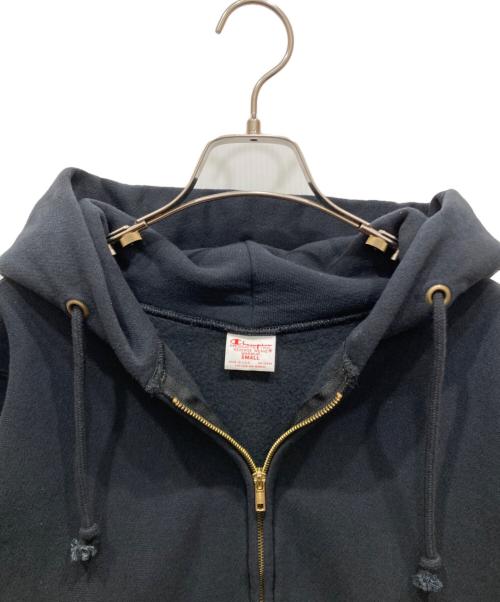 Champion REVERSE WEAVE（チャンピオン リバース ウィーブ）Champion REVERSE WEAVE (チャンピオン リバース ウィーブ) ZIP HOODED SWEAT SHIRT ブラック サイズ:SIZE Sの古着・服飾アイテム