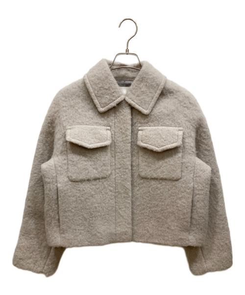 qualite（カリテ）qualite (カリテ) アストラカンショートブルゾン グレー サイズ:SIZE Sの古着・服飾アイテム