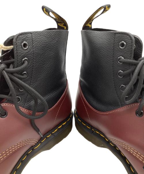 Dr.Martens（ドクターマーチン）Dr.Martens MM6 Maison Margiela (エムエムシックスメゾンマルジェラ) 1460 Twist Steel Toe Leather Boots ブラウン×ブラック サイズ:SIZE 29.5cmの古着・服飾アイテム