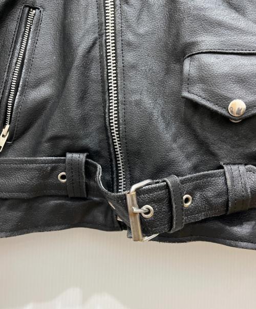 ALLSTATE LEATHER（オールステイトレザー）ALLSTATE LEATHER (オールステイトレザー) ダブルライダースジャケット ブラック サイズ:46の古着・服飾アイテム