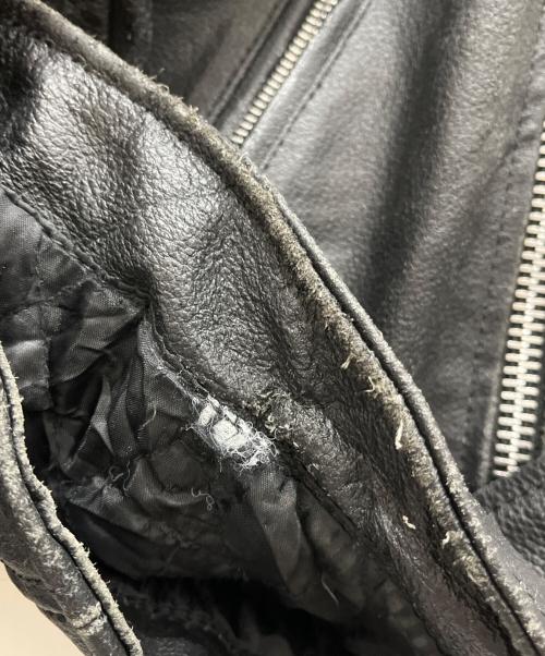 ALLSTATE LEATHER（オールステイトレザー）ALLSTATE LEATHER (オールステイトレザー) ダブルライダースジャケット ブラック サイズ:46の古着・服飾アイテム