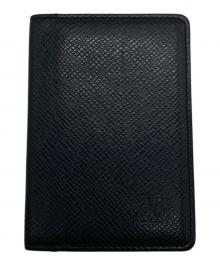 LOUIS VUITTON（ルイ ヴィトン）の古着「カードケース　タイガ オーガナイザー・ドゥ・ポッシュ」｜ブラック