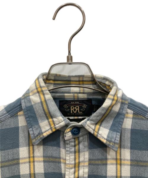 RRL（ダブルアールエル）RRL (ダブルアールエル) チェックシャツ ブルー×ホワイト サイズ:SIZE XSの古着・服飾アイテム