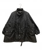 HAVERSACKハバーサック）の古着「ナイロンミリタリーコート」｜ブラック