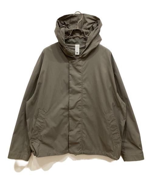 DESCENTE PAUSE（デサントポーズ）DESCENTE PAUSE (デサントポーズ) プライムフレックスナイロンフーデットブルゾン グリーン サイズ:Ⅼの古着・服飾アイテム