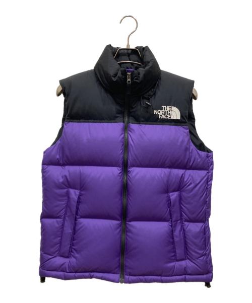 THE NORTH FACE（ザ ノース フェイス）THE NORTH FACE (ザ ノース フェイス) Nuptse Vest パープル×ブラック サイズ:SIZE Mの古着・服飾アイテム