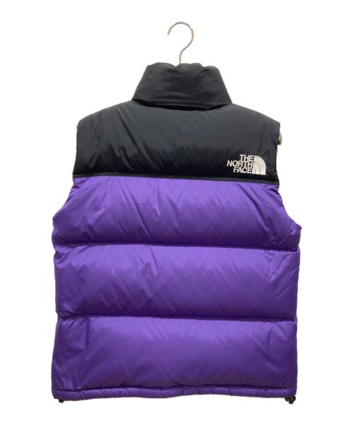 THE NORTH FACE（ザ ノース フェイス）THE NORTH FACE (ザ ノース フェイス) Nuptse Vest パープル×ブラック サイズ:SIZE Mの古着・服飾アイテム