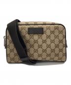 GUCCIグッチ）の古着「ウエストバッグ　GG」｜ブラウン