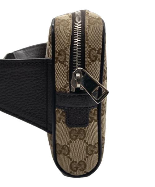 GUCCI（グッチ）GUCCI (グッチ) ウエストバッグ　GG ブラウンの古着・服飾アイテム