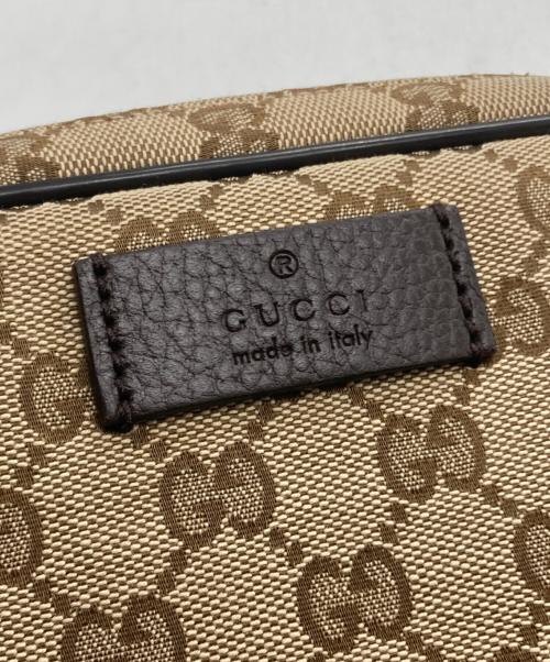 GUCCI（グッチ）GUCCI (グッチ) ウエストバッグ　GG ブラウンの古着・服飾アイテム