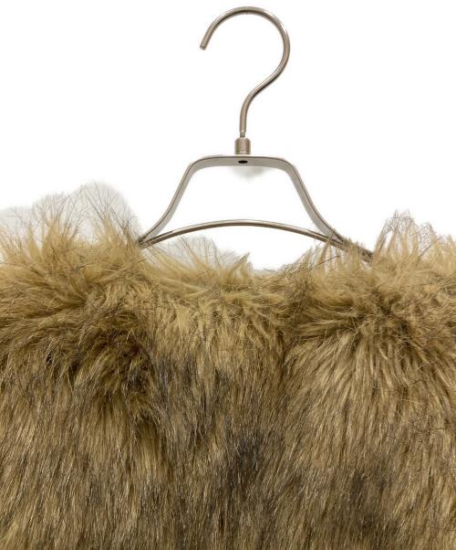 RHC Ron Herman（アールエイチシー ロンハーマン）RHC Ron Herman (アールエイチシー ロンハーマン) エコファーコート ノーカラーコート ブラウン サイズ:SIZE Sの古着・服飾アイテム