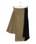 H&M（エイチアンドエム）の古着「Wool-Blend Studded Skirt」｜ブラウン×ブラック