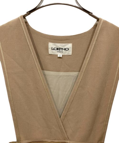 LOKITHO（ロキト）LOKITHO (ロキト) 2WAY CORD EMBROIDRED DRESS ベージュ サイズ:SIZE 1の古着・服飾アイテム