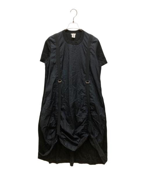 noir kei ninomiya（ノワール ケイ ニノミヤ）noir kei ninomiya (ノワール ケイ ニノミヤ) レースアジャスターワンピース ブラック サイズ:SIZE Lの古着・服飾アイテム