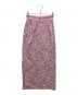 mame kurogouchi (マメクロゴウチ) Flowered Velour Jacquard Skirt ピンク サイズ:SIZE 1：7000円