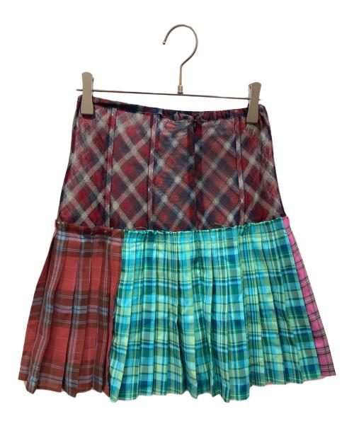 ANDERSSON BELL（アンダーソンベル）Andersson Bell (アンダーソンベル) BUSTIER SKIRT レッド×ブルー サイズ:SIZE 34の古着・服飾アイテム