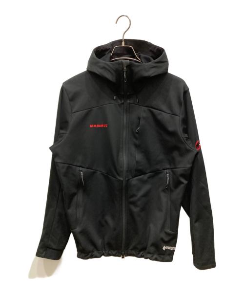 MAMMUT（マムート）MAMMUT (マムート) アルティメイト 7 ソフトシェル フーデッド ジャケット ブラック サイズ:Ⅼの古着・服飾アイテム