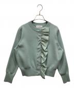 l’heritage martiniqueレリタージュ マルティニーク）の古着「タフタフリルカーディガン」｜ブルー