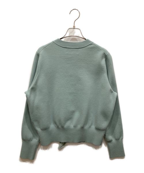 l’heritage martinique（レリタージュ マルティニーク）l’heritage martinique (レリタージュ マルティニーク) タフタフリルカーディガン ブルー サイズ:SIZE Freeの古着・服飾アイテム