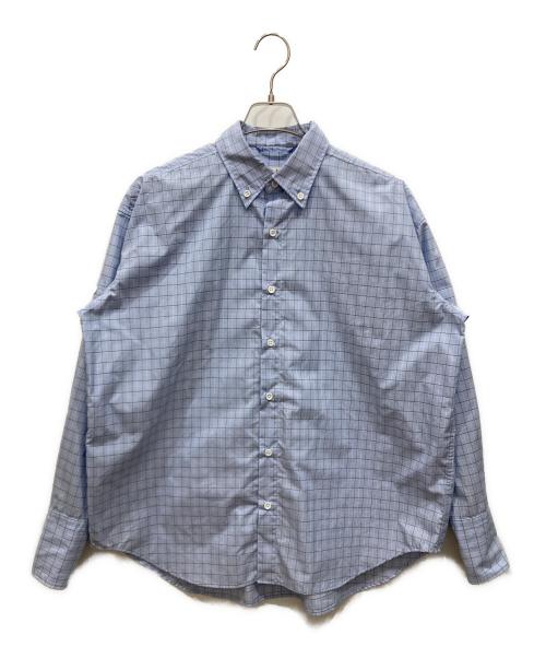 l’heritage martinique（レリタージュ マルティニーク）l’heritage martinique (レリタージュ マルティニーク) 高密度コットンB.Dシャツ ブルー サイズ:SIZE Freeの古着・服飾アイテム