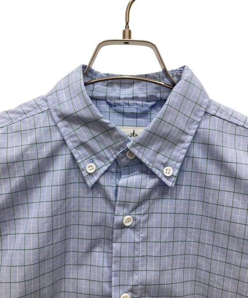 l’heritage martinique（レリタージュ マルティニーク）l’heritage martinique (レリタージュ マルティニーク) 高密度コットンB.Dシャツ ブルー サイズ:SIZE Freeの古着・服飾アイテム