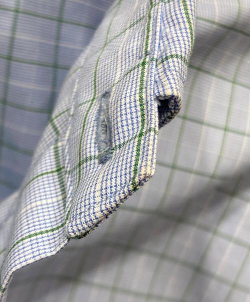 l’heritage martinique（レリタージュ マルティニーク）l’heritage martinique (レリタージュ マルティニーク) 高密度コットンB.Dシャツ ブルー サイズ:SIZE Freeの古着・服飾アイテム