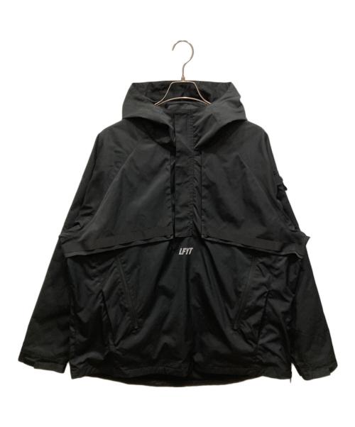 LFYT（エルエフワイティー）LFYT (エルエフワイティー) ナイロンアノラックパーカー ブラック サイズ:SIZE XLの古着・服飾アイテム