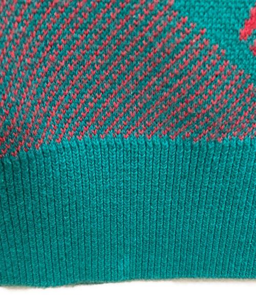 SUPREME（シュプリーム）Supreme (シュプリーム) ストライプセーターベスト ブルー×グレー サイズ:SIZE Mの古着・服飾アイテム