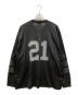 LFYT (エルエフワイティー) 長袖フットボールシャツ ブラック サイズ:SIZE XL 未使用品：8000円
