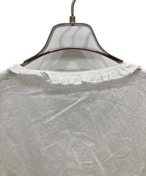 PINK HOUSE（ピンクハウス）PINK HOUSE (ピンクハウス) フリルノースリーブブラウス アイボリー サイズ:SIZE Freeの古着・服飾アイテム