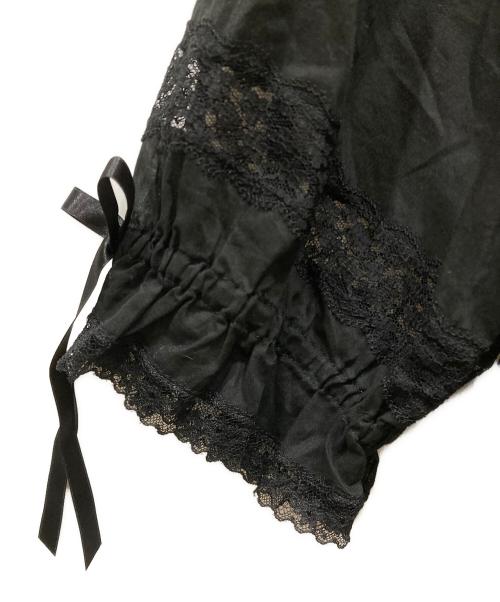 PINK HOUSE（ピンクハウス）PINK HOUSE (ピンクハウス) 天日干し風ビンテージワッシャーブラウス ブラック サイズ:SIZE Freeの古着・服飾アイテム