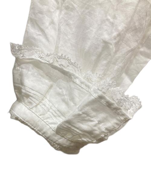 PINK HOUSE（ピンクハウス）PINK HOUSE (ピンクハウス) レース使いオーバーブラウス アイボリー サイズ:SIZE Freeの古着・服飾アイテム