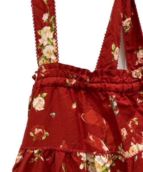 PINK HOUSE（ピンクハウス）PINK HOUSE (ピンクハウス) アンジェリークローズプリントパッチワークスカート レッド サイズ:SIZE Freeの古着・服飾アイテム