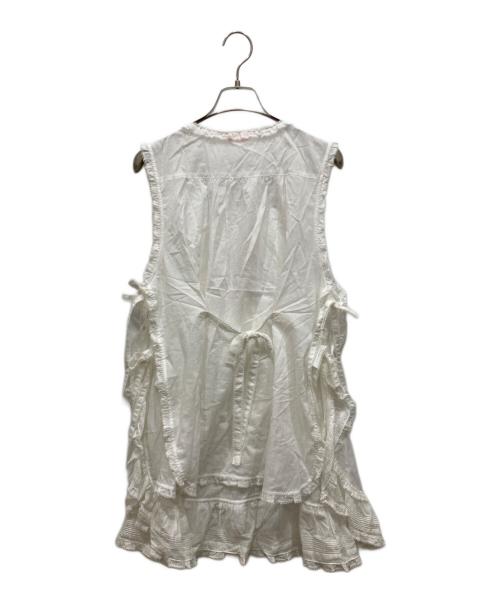 PINK HOUSE（ピンクハウス）PINK HOUSE (ピンクハウス) 桜テディ刺繍タブリエ アイボリー サイズ:SIZE Freeの古着・服飾アイテム