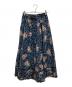 PINK HOUSE（ピンクハウス）の古着「シロツメ草とレンゲ草プリントスカート」｜ネイビー×グリーン