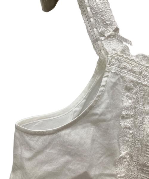 PINK HOUSE（ピンクハウス）PINK HOUSE (ピンクハウス) レース使いキャミソールブラウス アイボリー サイズ:Freeの古着・服飾アイテム