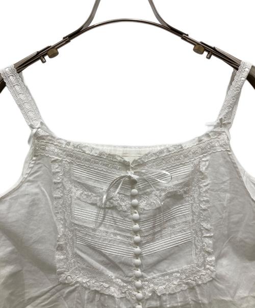 PINK HOUSE（ピンクハウス）PINK HOUSE (ピンクハウス) レース使いキャミソールブラウス ホワイト サイズ:Freeの古着・服飾アイテム