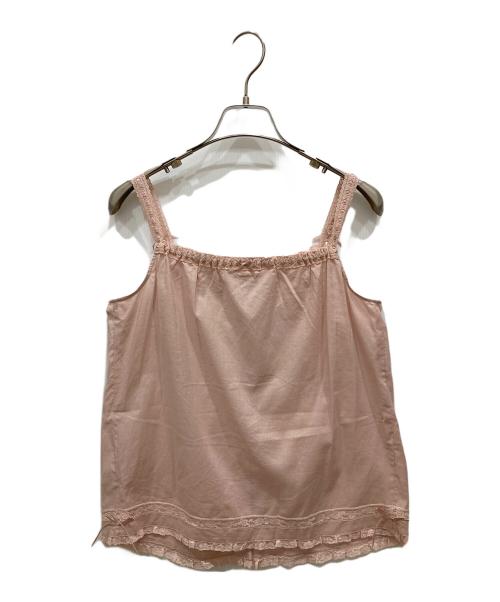 PINK HOUSE（ピンクハウス）PINK HOUSE (ピンクハウス) レース使いキャミソールブラウス ピンク サイズ:Freeの古着・服飾アイテム