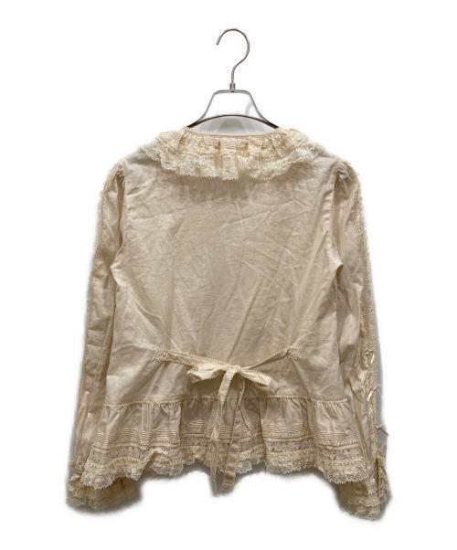 PINK HOUSE（ピンクハウス）PINK HOUSE (ピンクハウス) レース使いオーバーブラウス ベージュ サイズ:SIZE Freeの古着・服飾アイテム