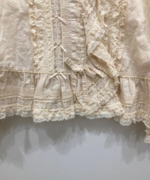 PINK HOUSE（ピンクハウス）PINK HOUSE (ピンクハウス) レース使いオーバーブラウス ベージュ サイズ:SIZE Freeの古着・服飾アイテム