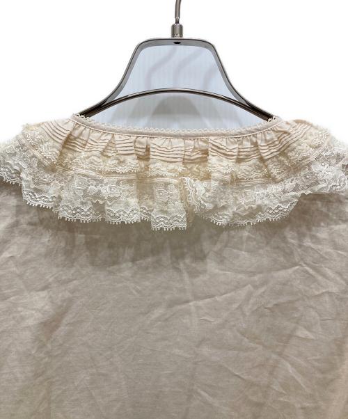 PINK HOUSE（ピンクハウス）PINK HOUSE (ピンクハウス) レース使いオーバーブラウス ベージュ サイズ:SIZE Freeの古着・服飾アイテム