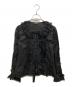 PINK HOUSE（ピンクハウス）の古着「レース使いオーバーブラウス」｜ブラック