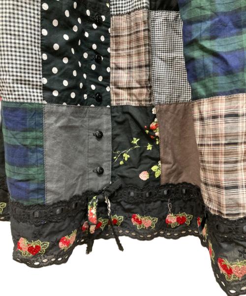 PINK HOUSE（ピンクハウス）PINK HOUSE (ピンクハウス) 野いちごの森プリントパッチワークスカート マルチカラー サイズ:SIZE Freeの古着・服飾アイテム