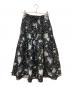 PINK HOUSE（ピンクハウス）の古着「ブルーフラワリィプリントスカート」｜ブラック×ブルー