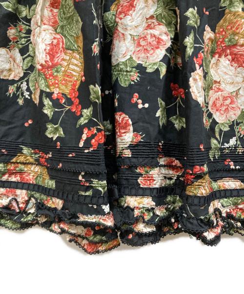 PINK HOUSE（ピンクハウス）PINK HOUSE (ピンクハウス) エターナルローズプリントワンピース ブラック×レッド サイズ:SIZE Freeの古着・服飾アイテム