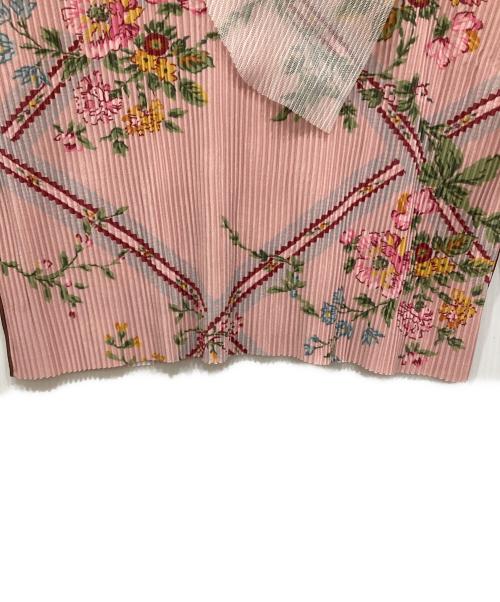 todo kotohayokozawa（トゥードゥー コトハヨコザワ）todo kotohayokozawa (トゥードゥー コトハヨコザワ) PINK HOUSE (ピンクハウス) MIX PRINT GRAPHIC WAVE TOP ピンク サイズ:SIZE 3の古着・服飾アイテム